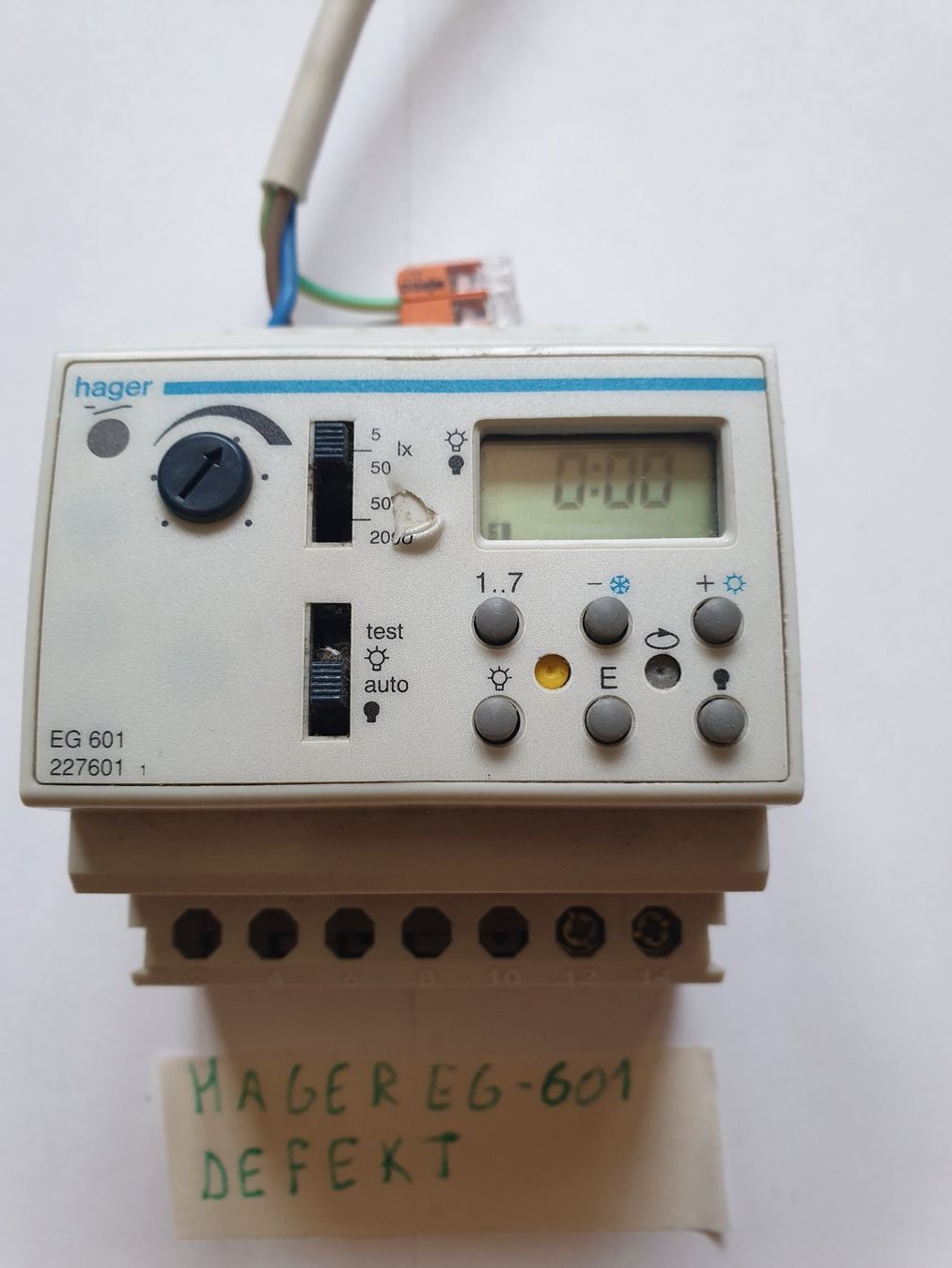 Hager Componenti elettronici: Hager Eg-601 / VENDU COMME DEFECTUEUX – Difettoso da Moudon venduto da Amaroli7 1
