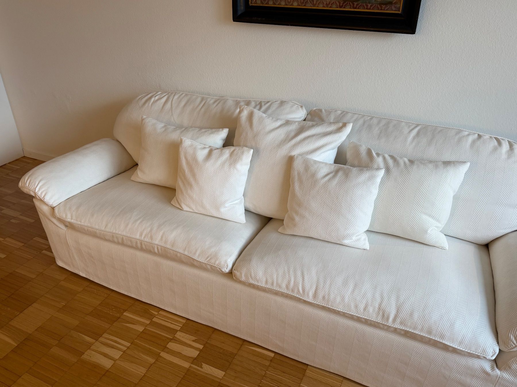 Divani: Beautiful White Sofa 220cm – Usato da Zürich venduto da ralph__ 9