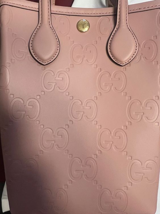 Gucci Borse da donna: Gucci Mini Tote Bag - Gilbert Calf GG / Rosa – Nuovo e nell'imballaggio originale da Oensingen venduto da TheBaggyClub 2