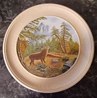 Handbemaltes Holzteller mit Hirschmotiv