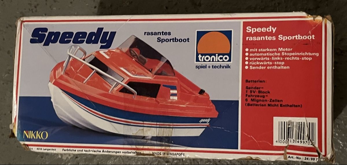 Nikko Modellismo RC: NIKKO Speedy Vintage RC Boot – Difettoso da Bern venduto da hispano74 8