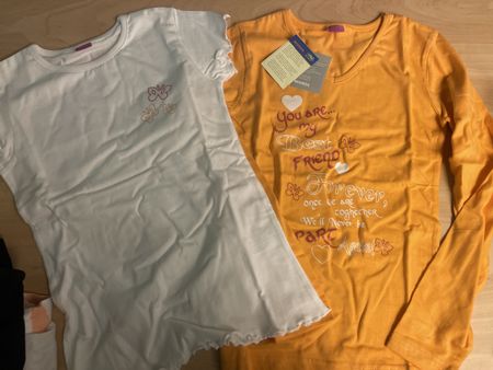 2 Mädchen Migros Shirts/T-Shirt Gr. 140/146, OVP, neu