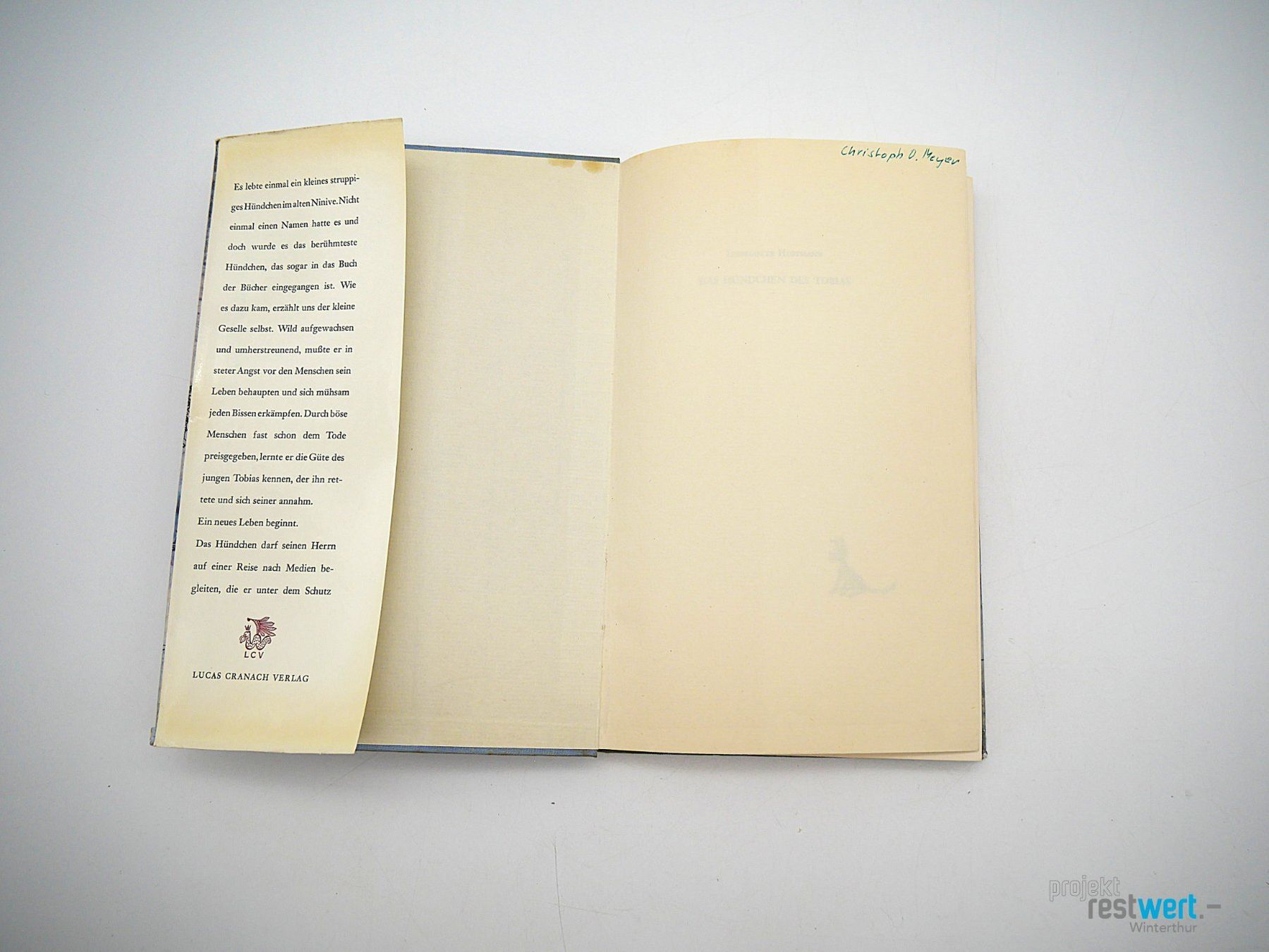Libri: LISELOTTE HOFFMANN - Das Hündchen des Tobias – Usato da Winterthur venduto da Restwert_Winterthur 2