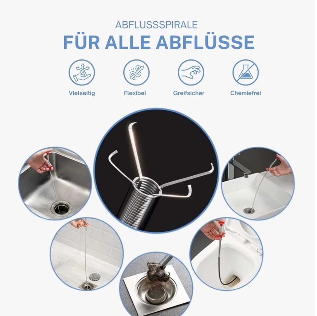 Tutti gli attrezzi: Hermex Abflussspirale Krallengreifer – Nuovo (secondo la descrizione) da Langnau am Albis venduto da tur_5xb6 2