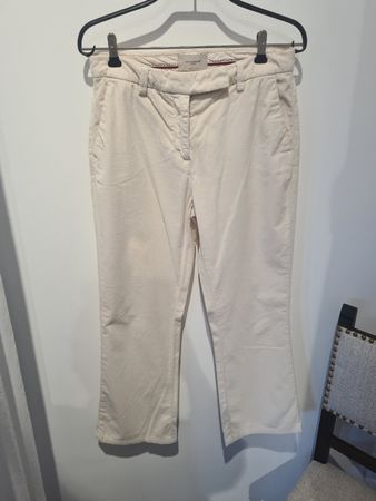 Via Masini 80 Damen Hose, Elfenbein, Gr. 36, Top Zustand!