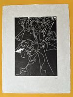 Robert Müller, Holzschnitt auf Japanpapier 1973