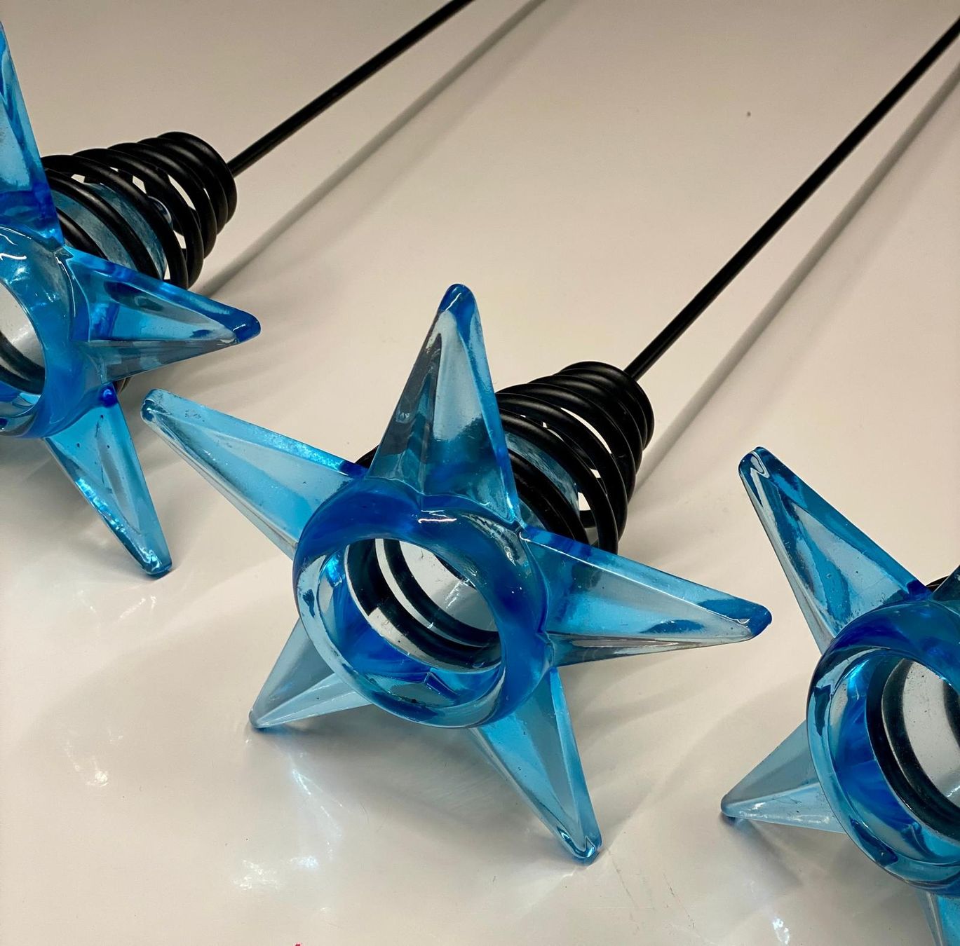 Alle Dekorationen: 3er Set blaue Gartenstecker mit Glasstern – Gebraucht aus Krauchthal von SamsPuce 2