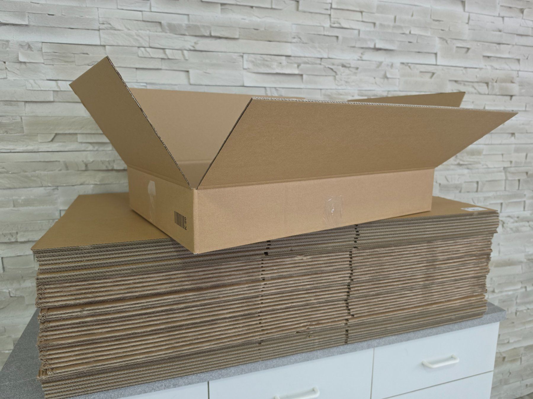 Kartons: 40 Versandkarton 600x400x100mm Faltkarton Karton einwellig – Neu (gemäss Beschreibung) aus Baar von Werkzeugzentrum 1