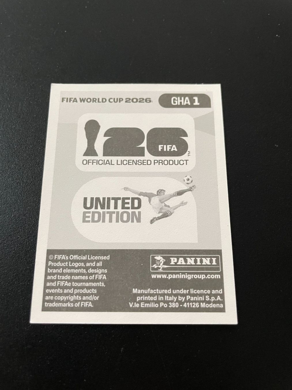 Panini Cartes à collectionner: FIFA WM 2026 Sticker GHA 1 – D'occasion à Fahrwangen par Venez 1
