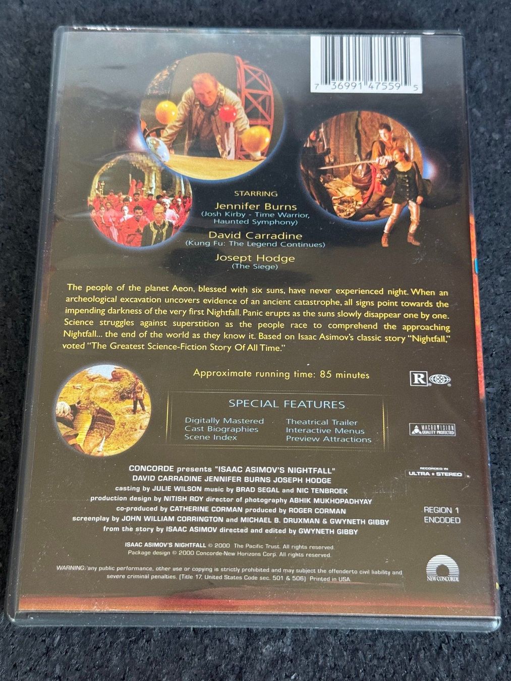 Tutti i DVDs: nightfall DVD Isaac Rsimov Ländercode1 & überall – Usato da Fribourg venduto da tschjoly 1