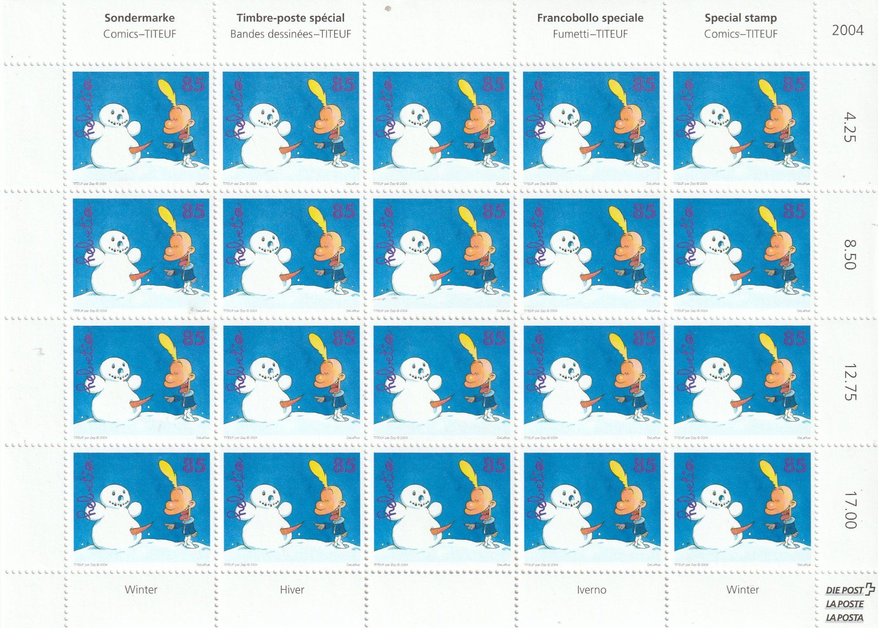 Tous les timbres: CH Frankaturware diverse Kleinbogen – D'occasion à Rupperswil par Ema10 5
