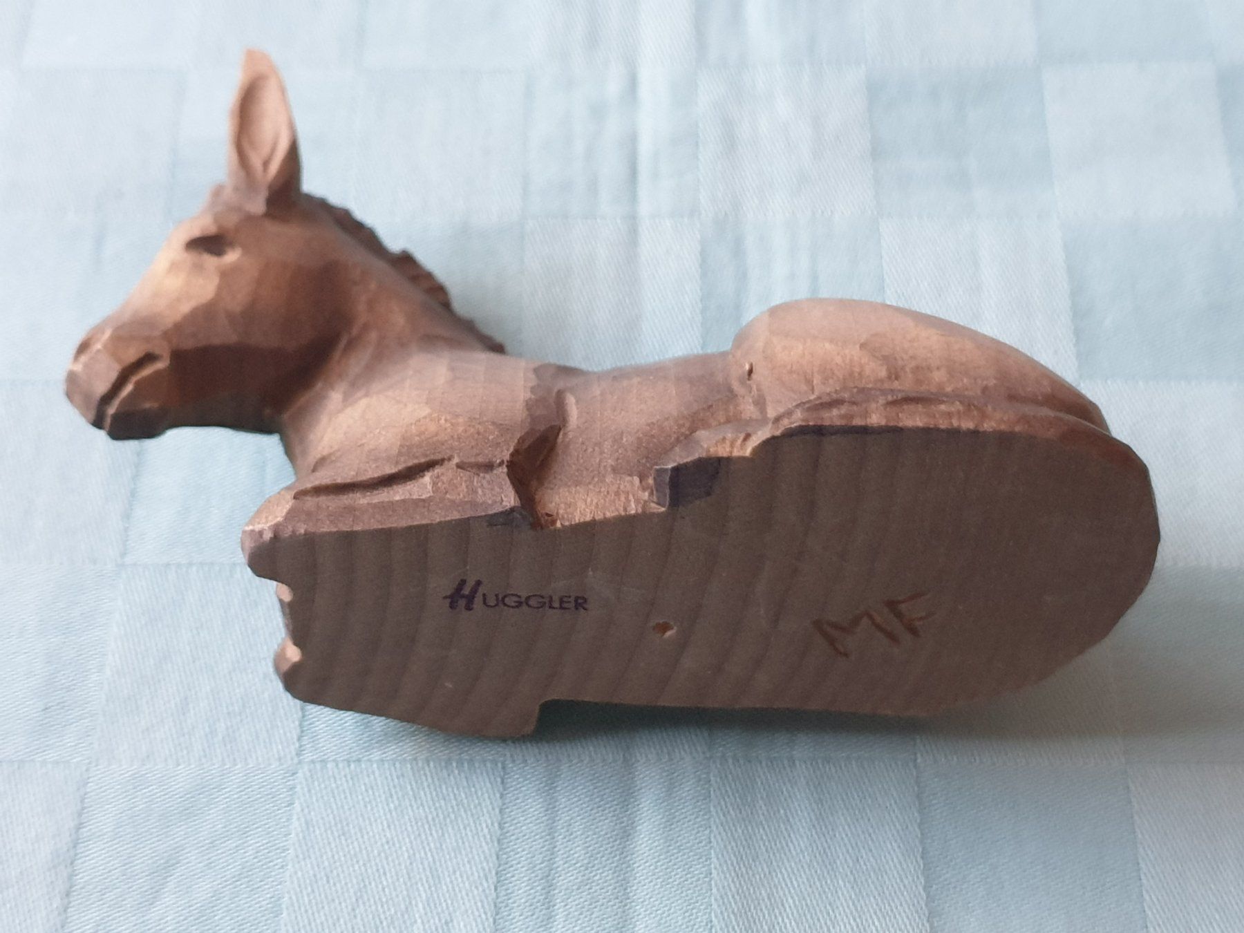Statuette: Krippenfigur Esel HUGGLER Holz geschnitzt – Usato da Mörschwil venduto da spirspi 4