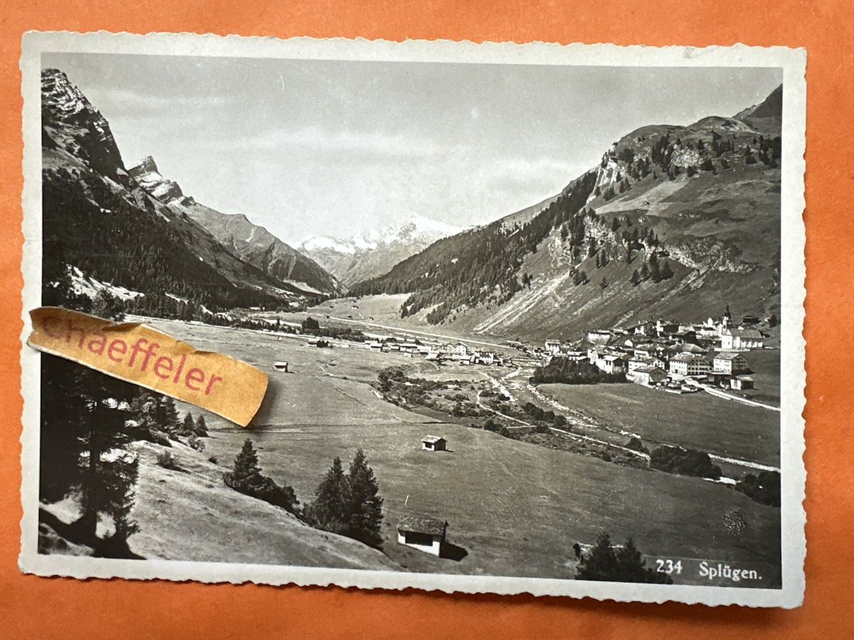 Cartes postales: Feldpost 1939 Splügenpass Graubünden – D'occasion à Zürich par Chaeffeler