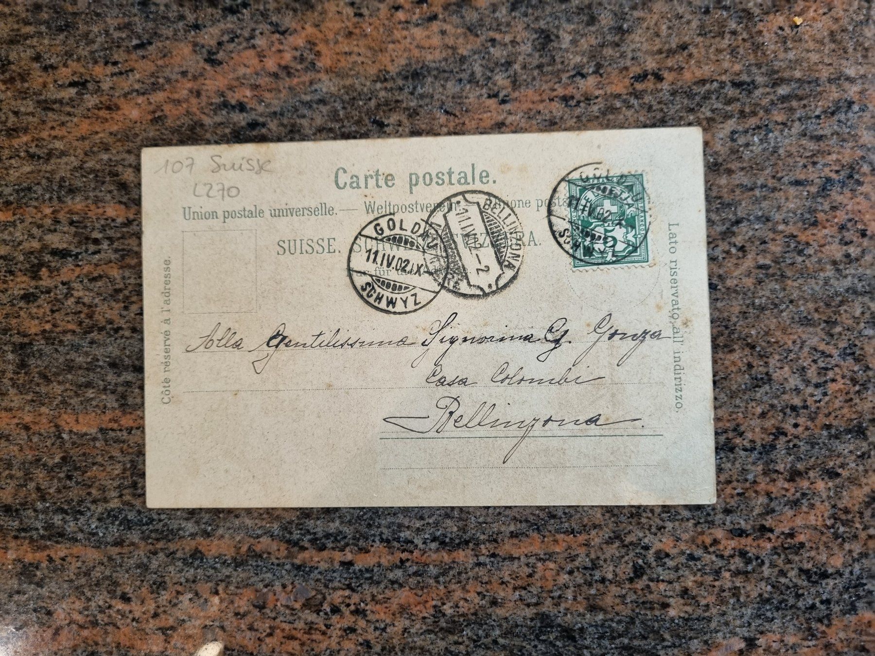 Cartoline postali: Alte Ansichtskarte Gruss von Steinerberg – Usato da Trachslau venduto da pos_8htb 1