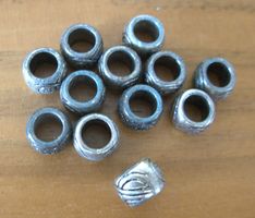 Ringe silbrig zum Herstellen von Schmuck 1 x12 Stk.
