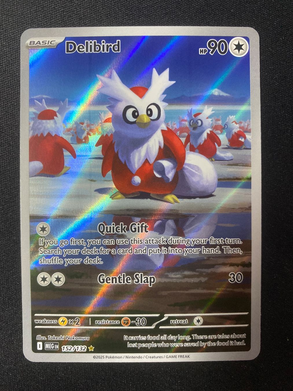 Pokémon Carte collezionabili: Delibird 152 - Botogel - Illustr. Rare - Mega Evolution - EN – Nuovo (secondo la descrizione) da Hausen AG venduto da Shrade