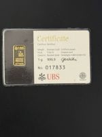 Goldbarren 1g UBS Bank Kinebar