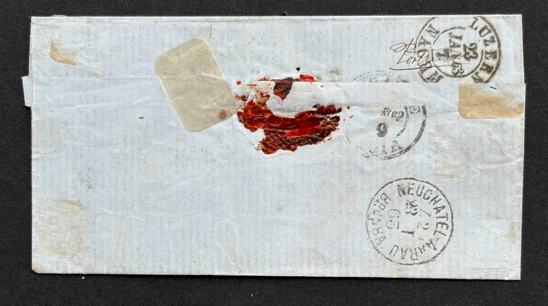 Tutti i francobolli: FALTBRIEF STRUBEL CHARGE 1863 – Usato da Ostermundigen venduto da Heavenmaus75 1