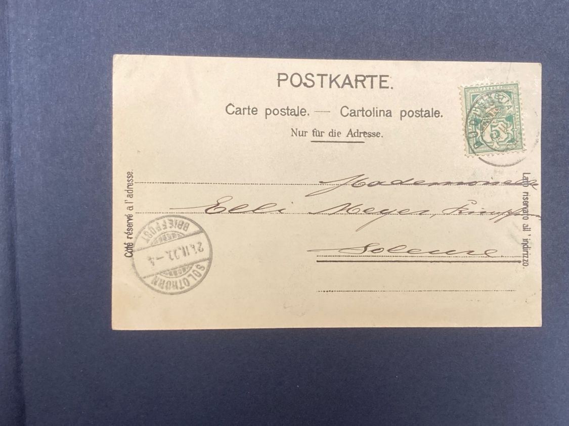 Cartoline postali: Gruss aus Düdingen - antike Postkarte – Usato da zürich venduto da papalapa 1