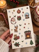 Weihnachts Sticker Bogen mit diversen Motiven