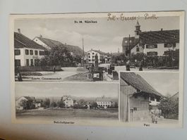Alte PK / Nänikon ZH - Post, Bahnhof, Genossenschaft - 1910