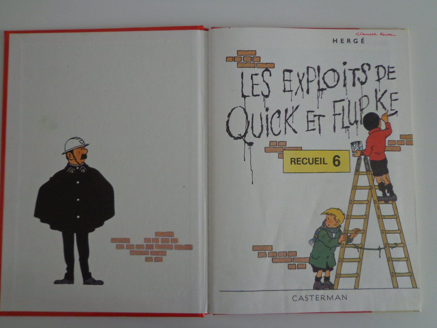 BD: BD Hergé , Les exploits de Quick et Flupke, recueil 6 – D'occasion à Le Locle par aou_rf8w 1