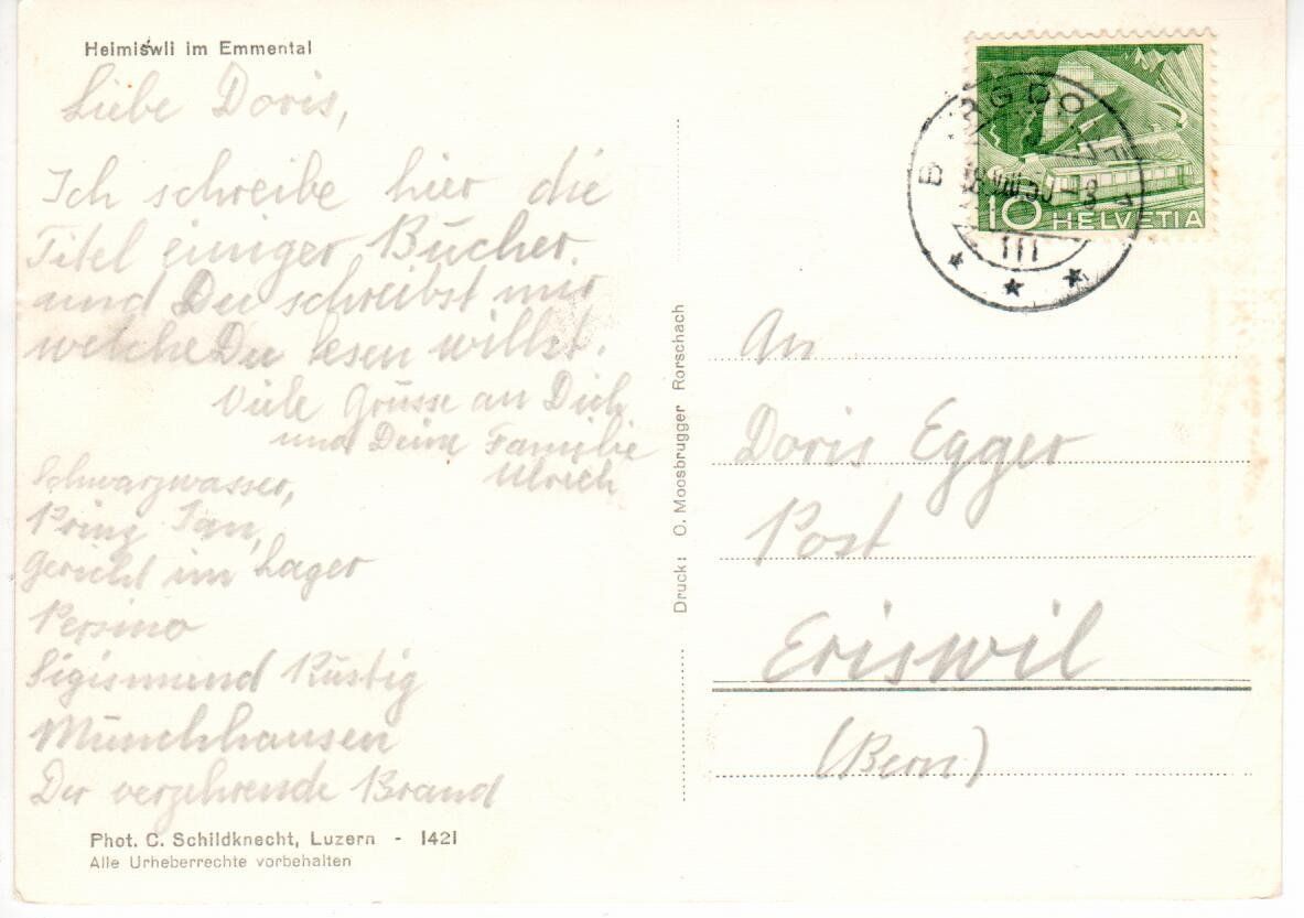 Cartoline postali: Heimiswil im Emmental – Usato da Wolhusen venduto da Curver9 1