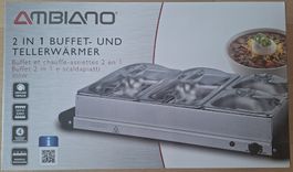 NEU Ambiano Buffet- und Tellerwärmer 2 in 1, 300W
