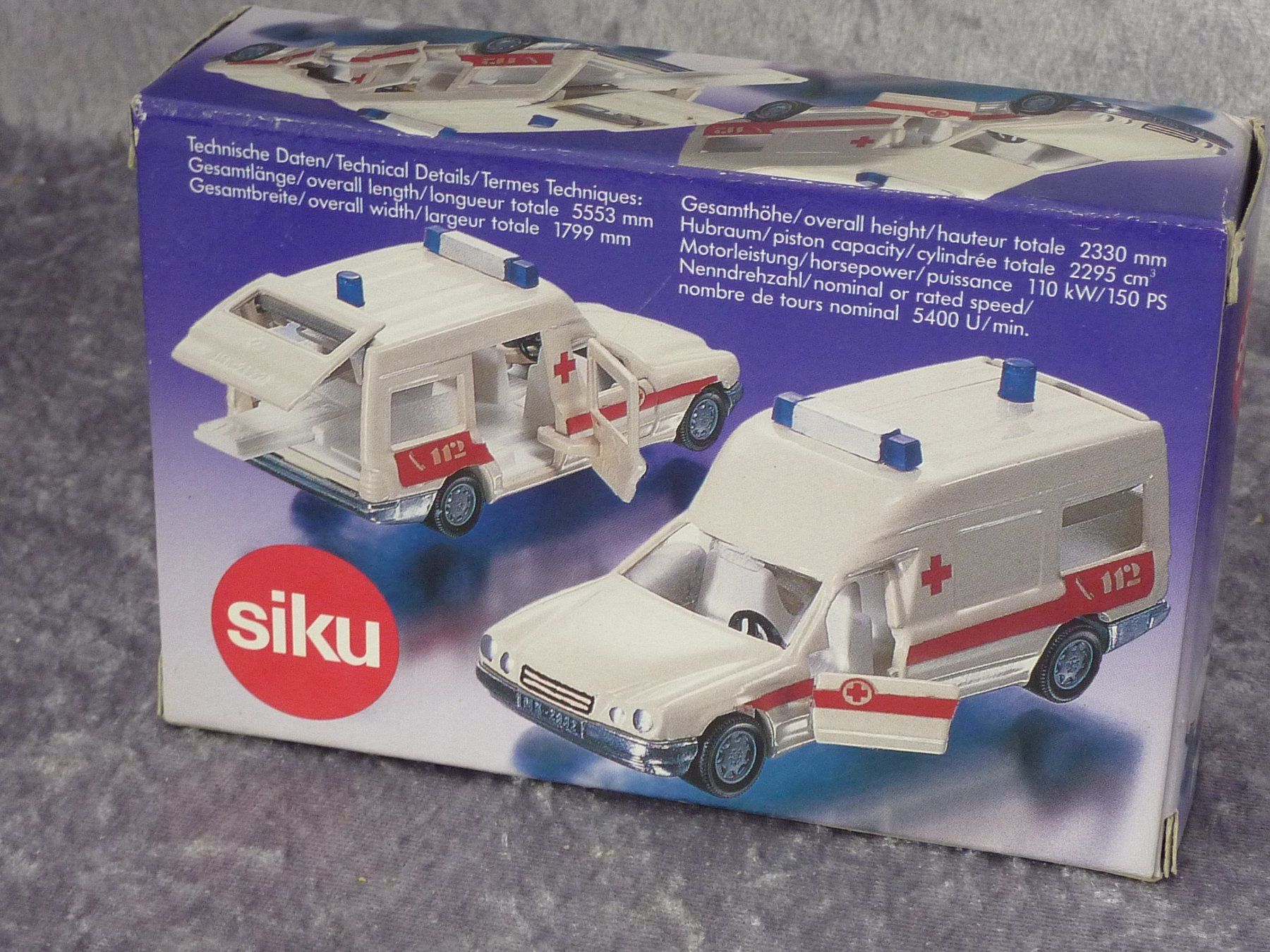 Siku Modellini d'auto: Binz Ambulanz 1:55 1931 Siku – Nuovo (secondo la descrizione) da Dürrenäsch venduto da modellautos4you 2