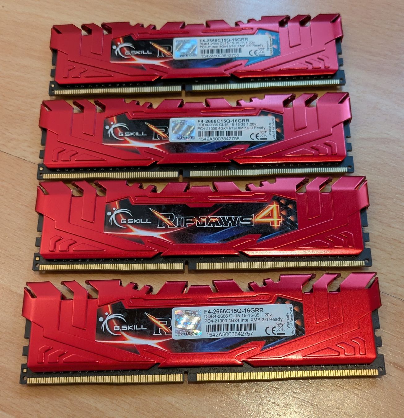G.Skill Memoria / RAM: RAM 4 x 4GB – Usato da Wileroltigen venduto da Fam.Mani 4