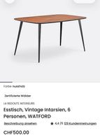 esstisch WATFORD - Vintage Intarsien, 6 Personen