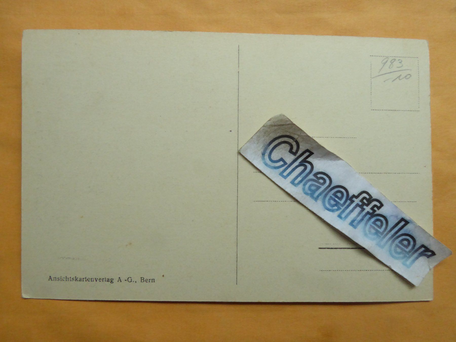 Cartes postales: Thun, Schloss – D'occasion à Zürich par Chaeffeler 1