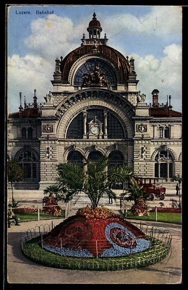 Cartoline postali: AK Luzern, Blick zum Bahnhof – Usato da Berlin venduto da bartko-reher