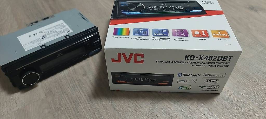 Radio: JVC KD-X482DBT Autoradio, Bluetooth, DAB+, USB – Usato da Zernez venduto da volvopower