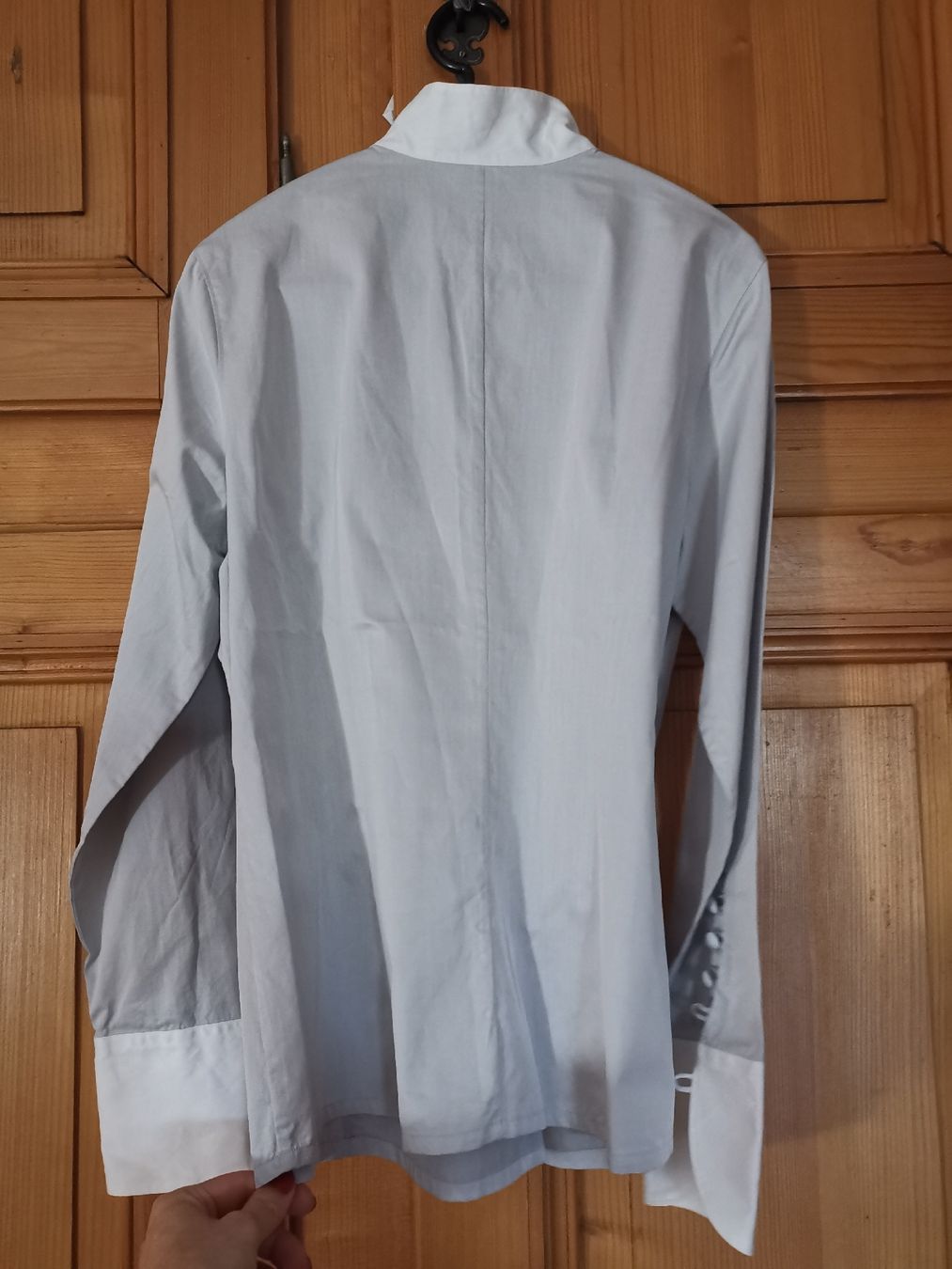 Van Laack Camicette: Van Laack Bluse mit Stehkragen + hübschen Manschetten  – Usato da Uerikon venduto da pink_flamingo 3