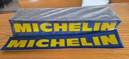 50 Michelin Aufnäher Set blau gelb neu in Originalverpackung