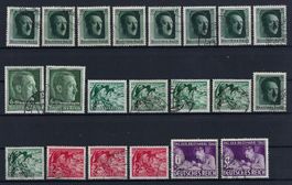 Deutsches Reich 1938/42 saubere und gute Werte gest.