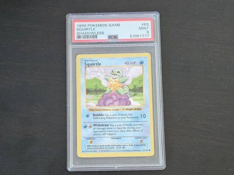 Pokémon Carte collezionabili: Pokemon Base Set Shadowless Squirtle PSA 9 – Usato da La Tour-de-Peilz venduto da Fapssonax