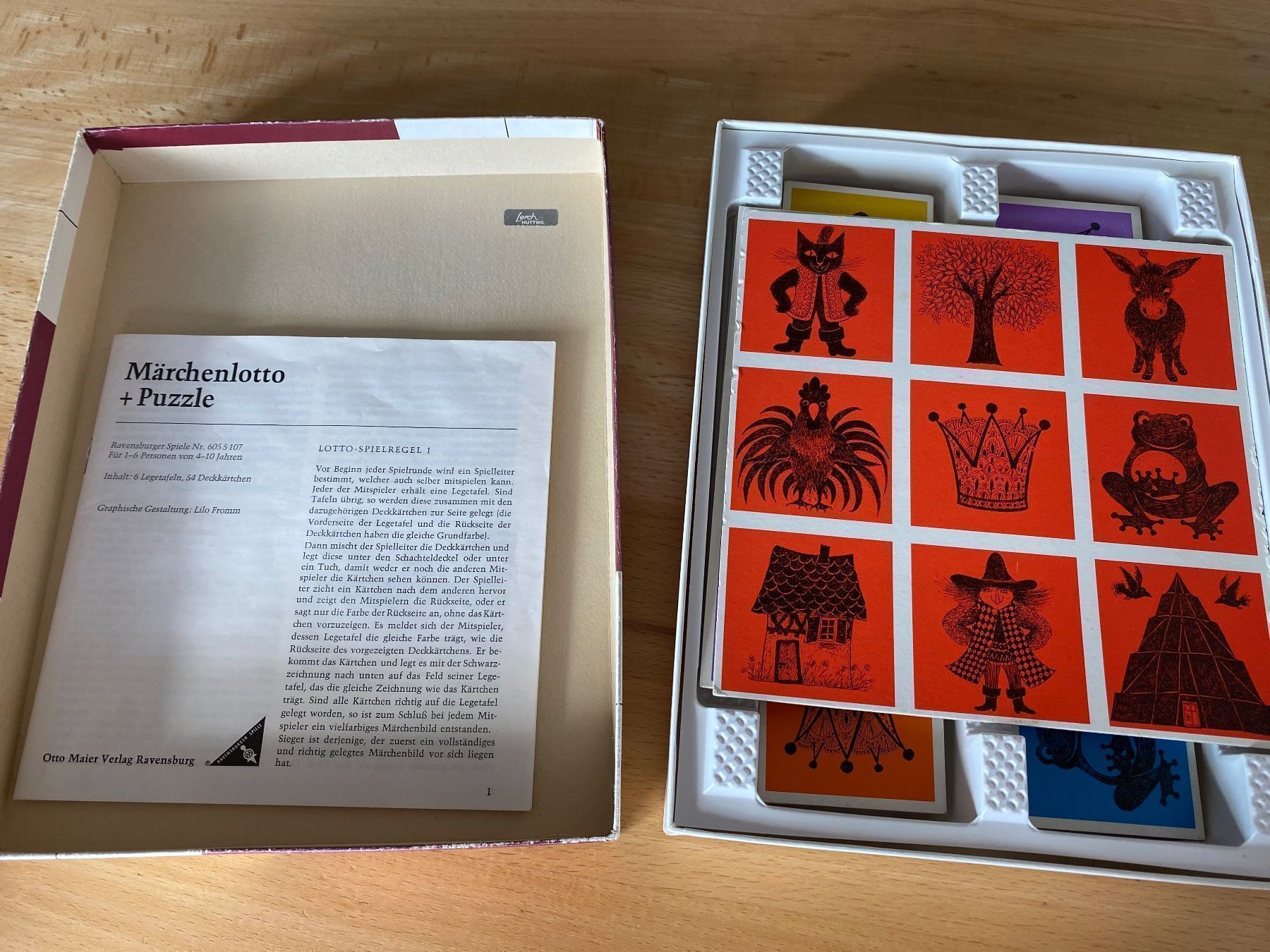 Ravensburger Jeux: Märchenlotto + Puzzle Ravensburger 1972 – D'occasion à Schwarzenburg par Michellu 2