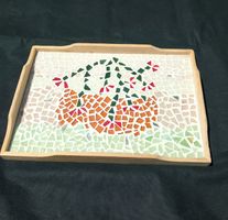 Serviertablett mit Mosaik