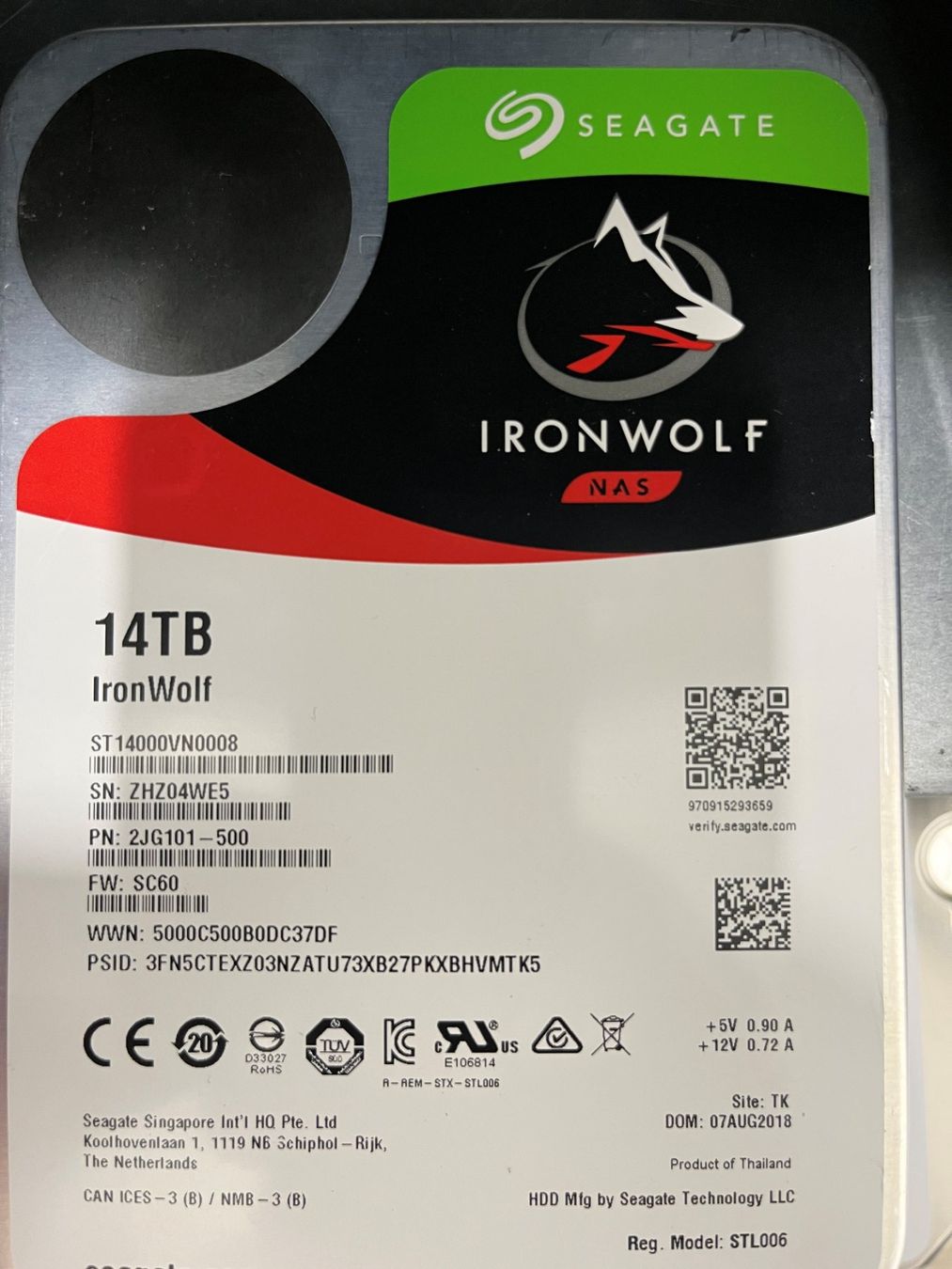Seagate Dischi rigidi: Seagate IronWolf 14TB NAS – Usato da Bettwil venduto da man_kys8