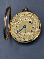 Exquisite 18K Gold Taschenuhr "Jle Chappuis a Paris"
