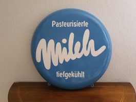 Emailschild Milch Tante Emma Bauernhof Kuh Emaille Schild