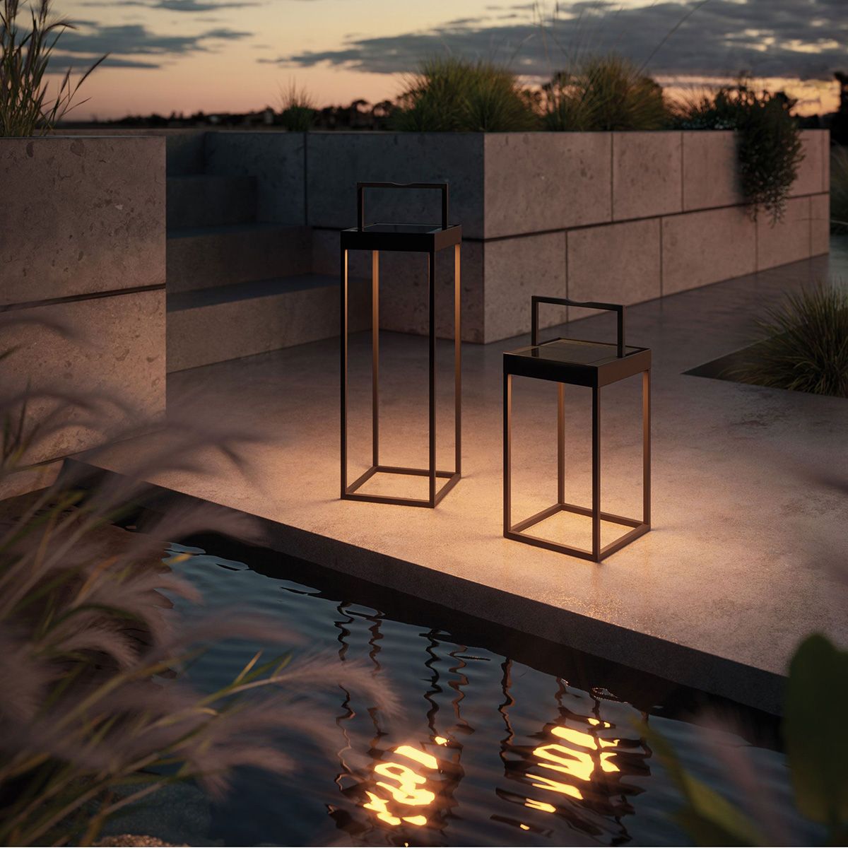 Lampade: Aussen Tischleuchte, IP65, 30 cm Höhe – Nuovo (secondo la descrizione) da Kreuzlingen venduto da Smart-Light 1