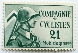 Soldatenmarke 2.WK, Radfahrer Kompanie 21, Wi Rdf 46