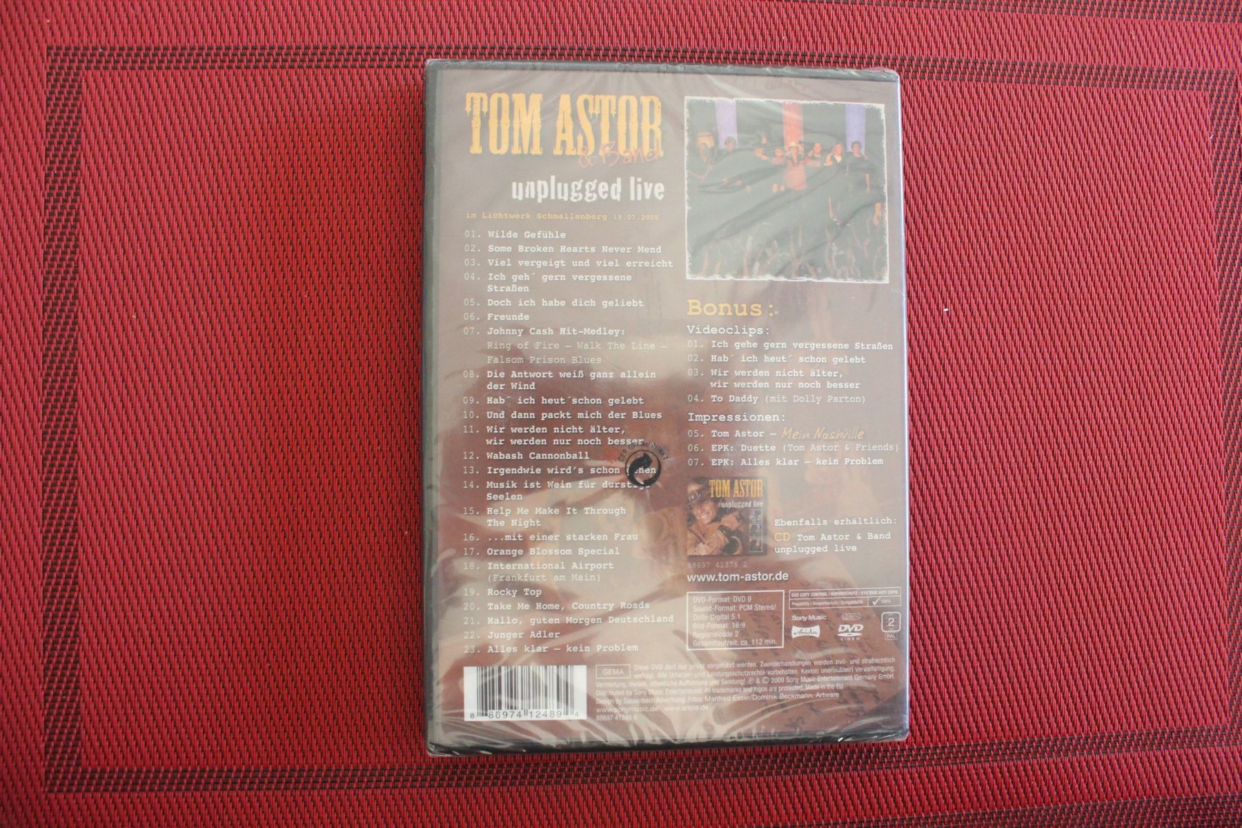 Tutti i DVDs: TOM ASTOR "UNPLUGGED LIVE" DVD NEU – Nuovo e nell'imballaggio originale da Geroldswil venduto da Schlumpfine1973 1
