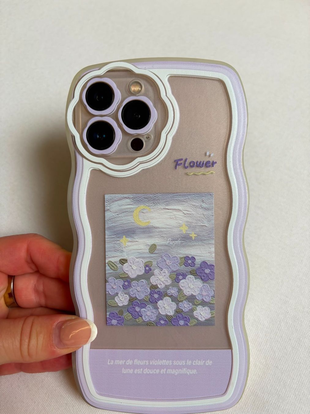 Apple Covers & Schutzfolien: iPhone 13 Pro Max Handyhülle lila Blumen Design – Neu (gemäss Beschreibung) aus Neuendorf von jas_j5nc 1