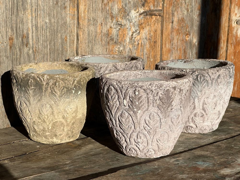 4 Blumentöpfe Übertopf Pflanzentopf Zement Boho Style Kaufen auf Ricardo