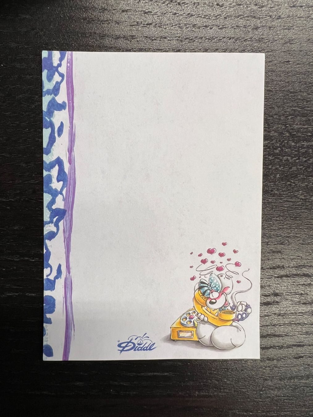 Papiere: Vintage Diddl Diddlina am Telefon Notizpapier mit Schachtel – Gebraucht aus Zürich von rigani 3