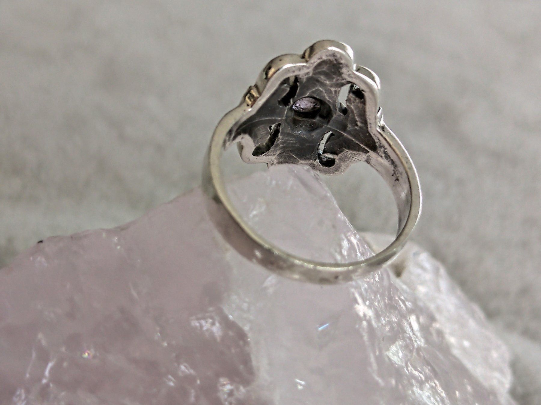 Anelli: Ring Silber 925 mit lila Stein – Usato da Istighofen venduto da Ringparadies 2